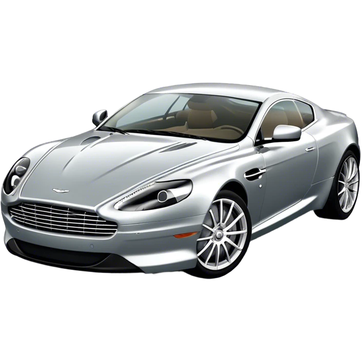Aston Martin DB9 - Aston Martin (Model Year: 2016) (Iconic colour: Silver) emoji