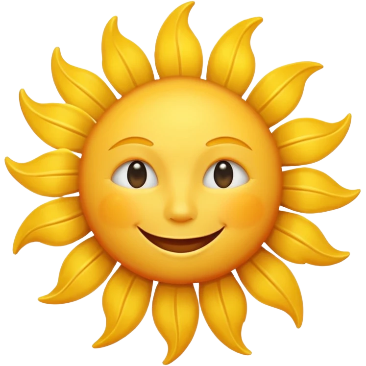 smiling sun emoji