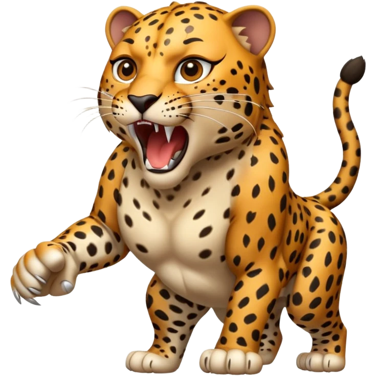 Leopard  rouring emoji