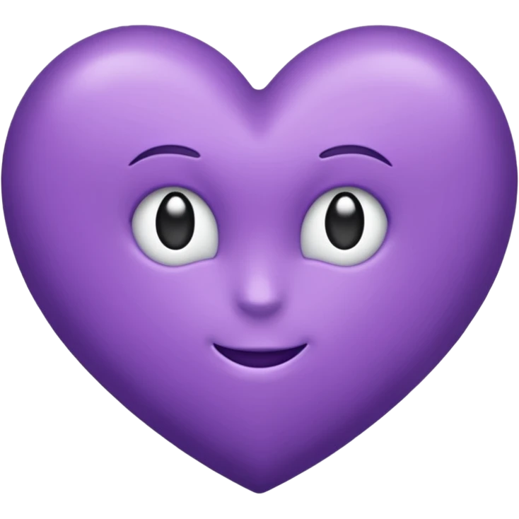 Coeur violet emoji