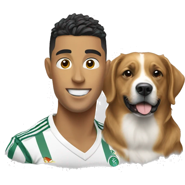 ronaldo and dog emoji