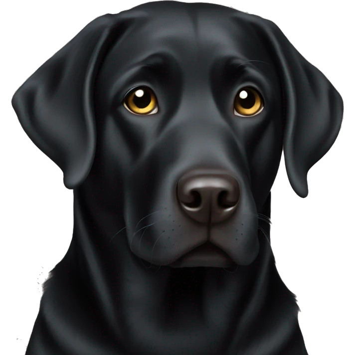 Black Labrador  emoji