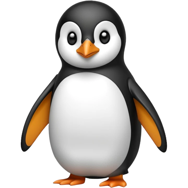 펭귄이 굉장히 추워서 떨고있는 모습 emoji