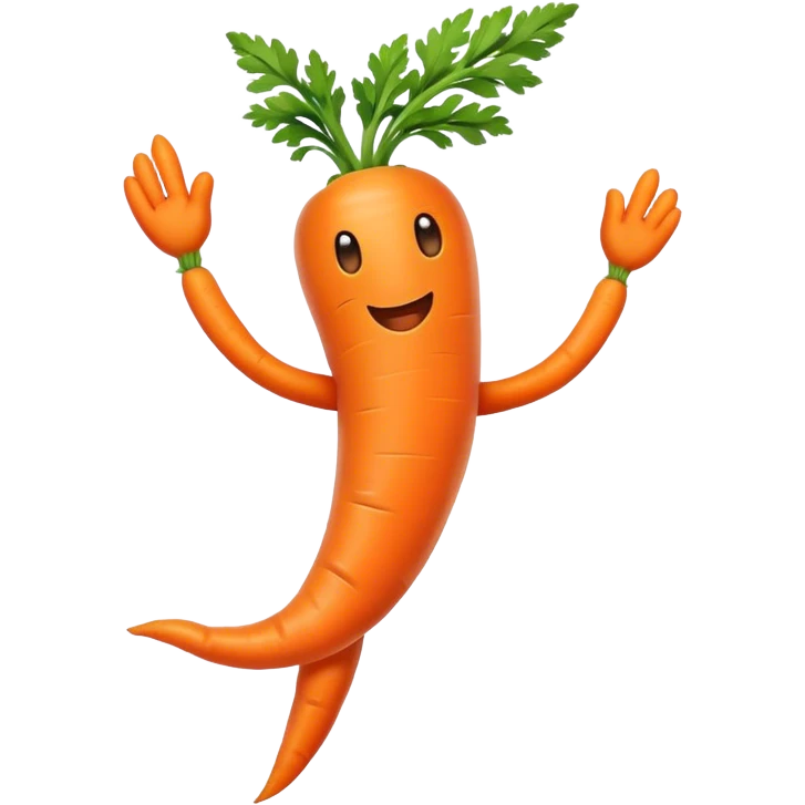 dancing carrot emoji