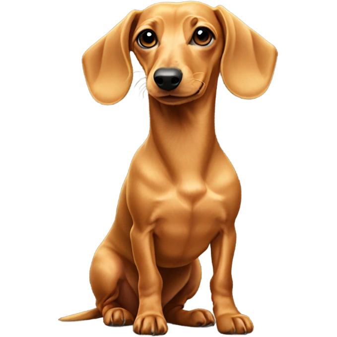 Dachshund blonde emoji