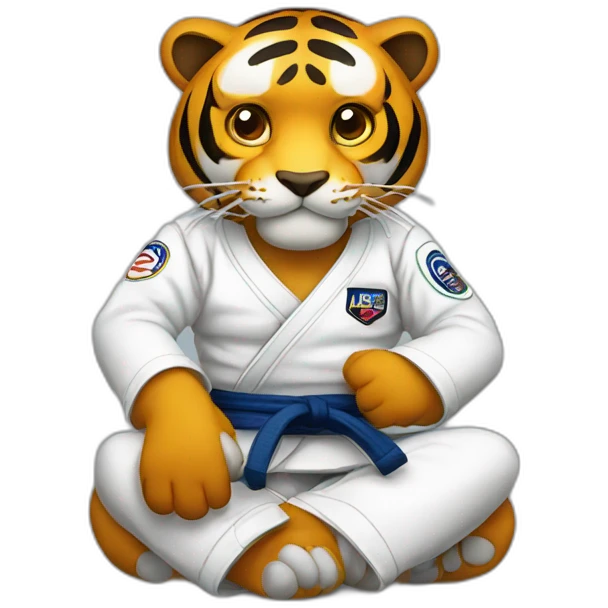 BJJ seated guard  Tiger  emoji