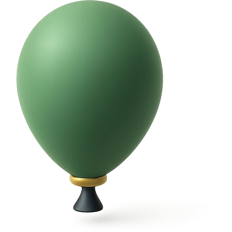 green balloon emoji