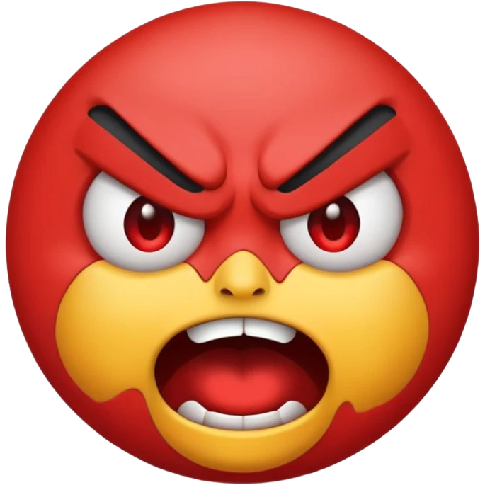 A crazy angry emoji emoji