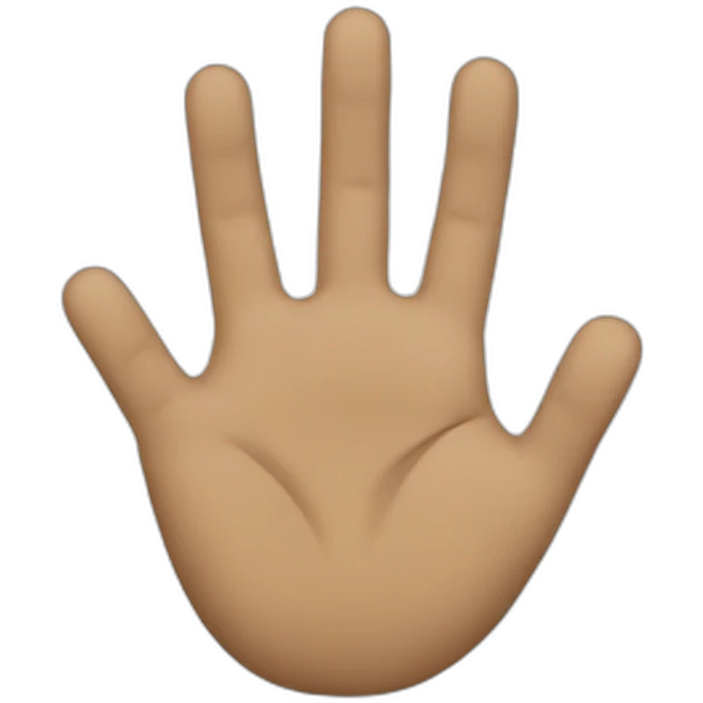 stop hand emoji