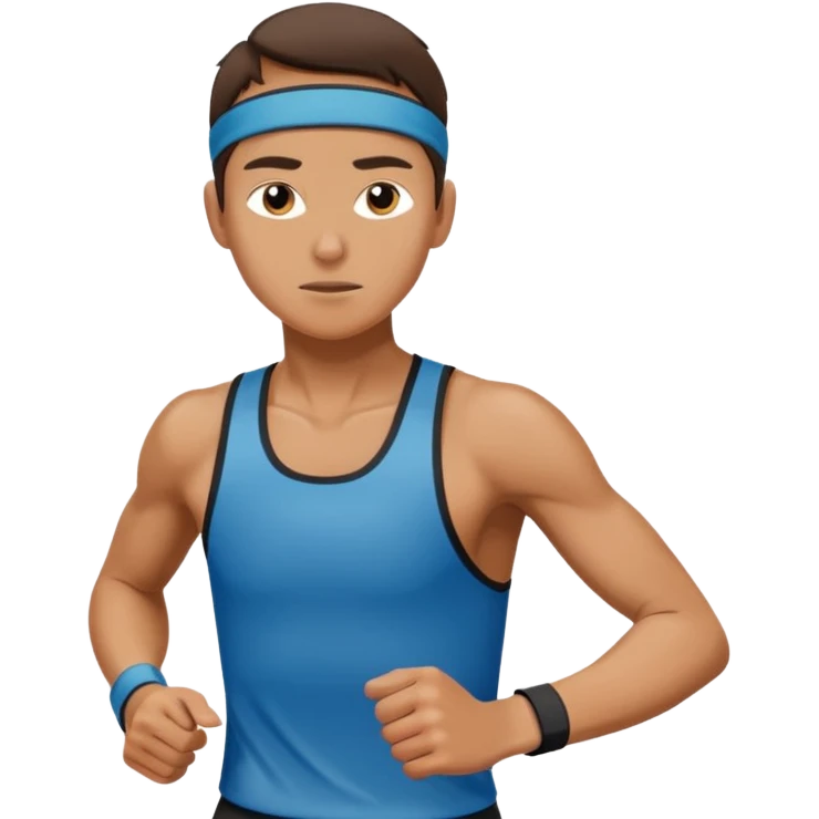 runner with seatband emoji