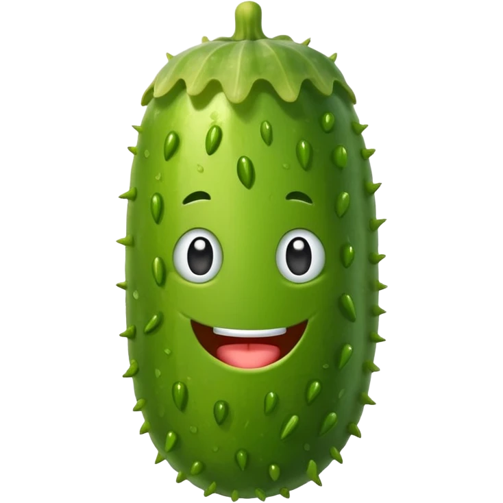 Happy pickle  emoji