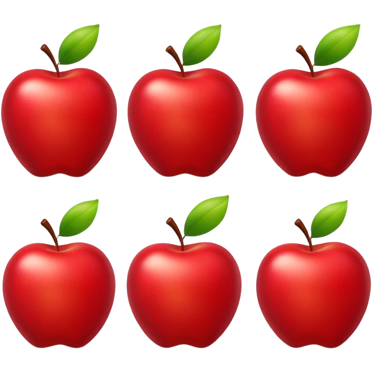 simple apple emoji