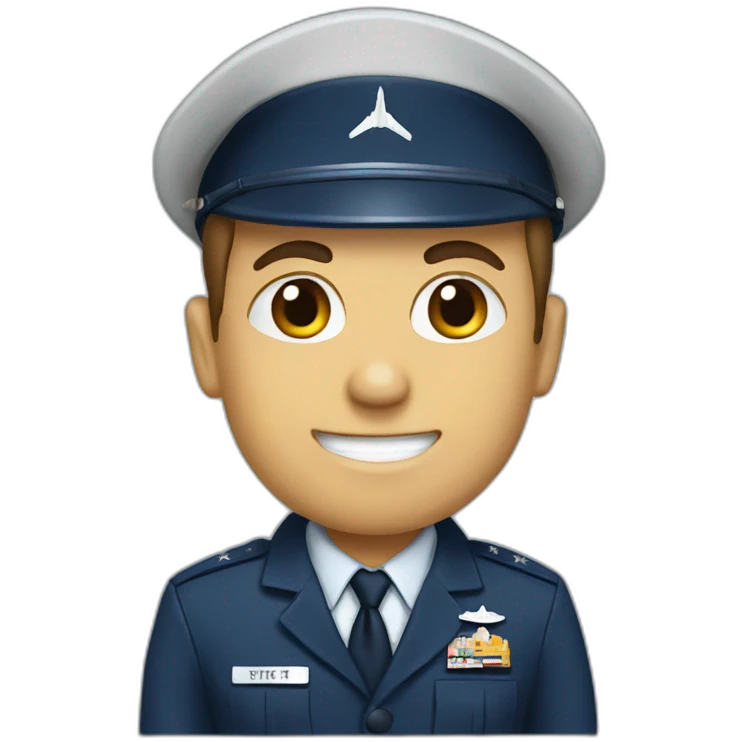 Airforce officer emoji