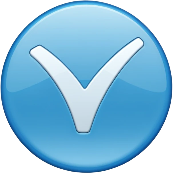 Verification blue tick  emoji