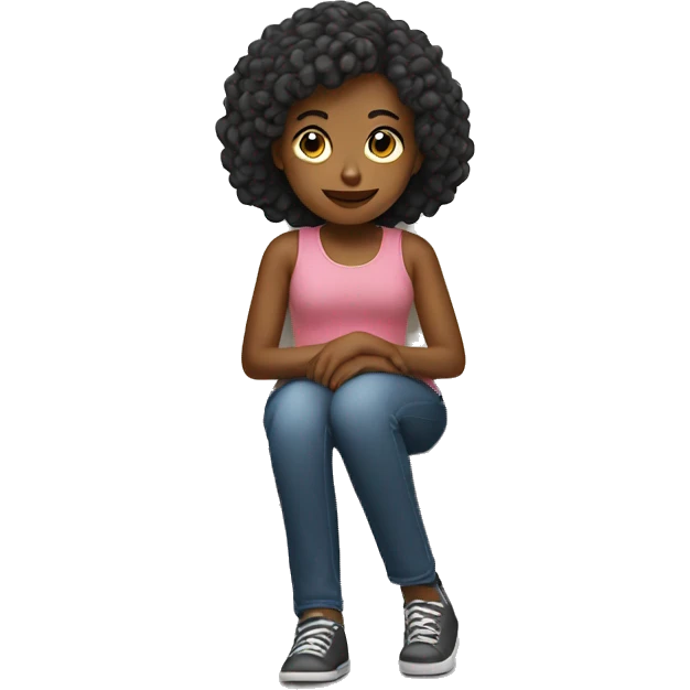 girl sitting on couch  emoji