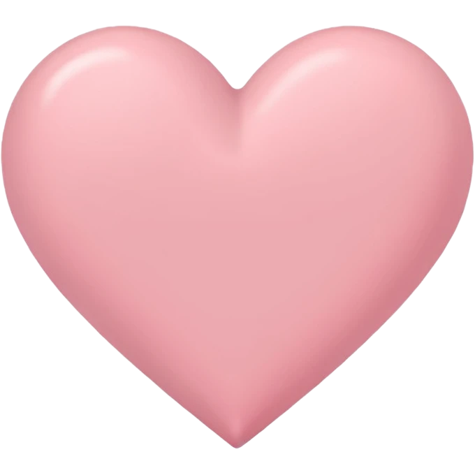 Cœur pastel rose emoji