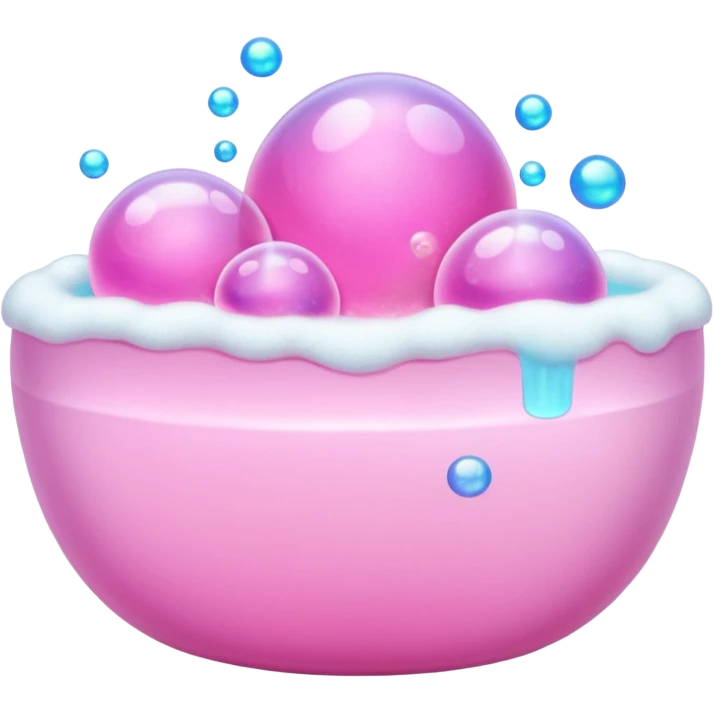 pinkbath  bubbles emoji