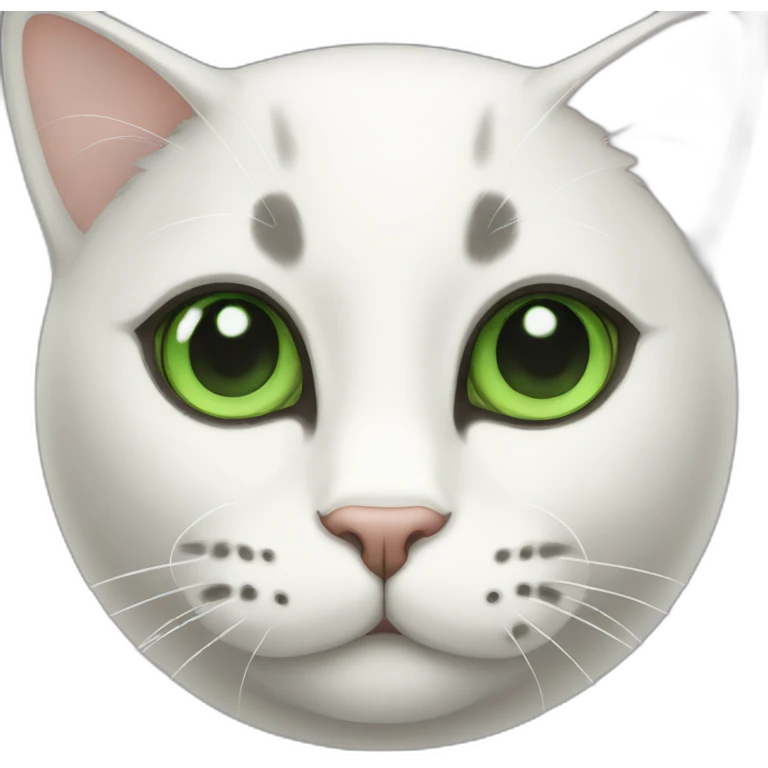 cat with green eyes emoji