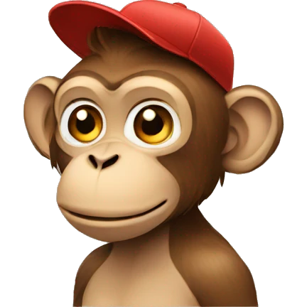monkey in cap emoji