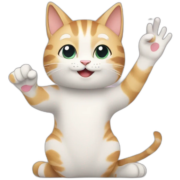 High-five-cat emoji