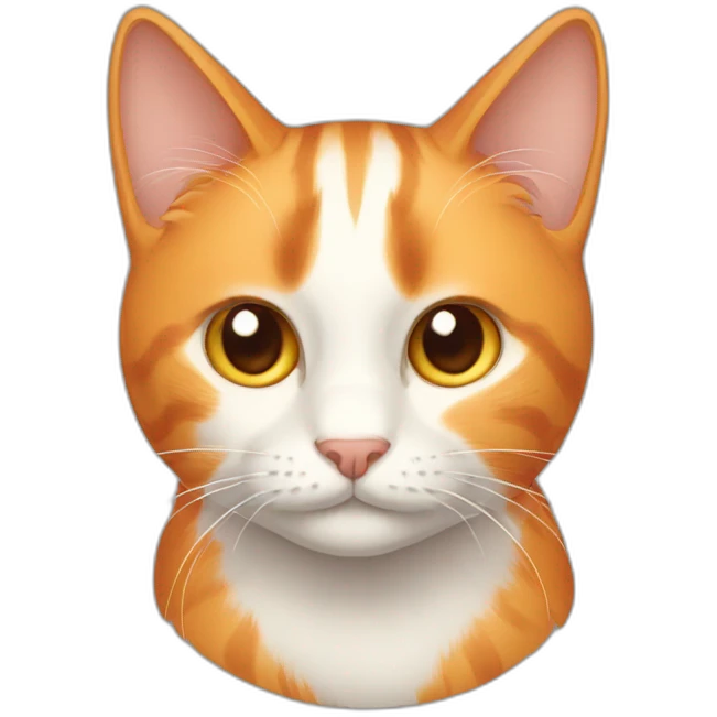 dilute orange cat emoji