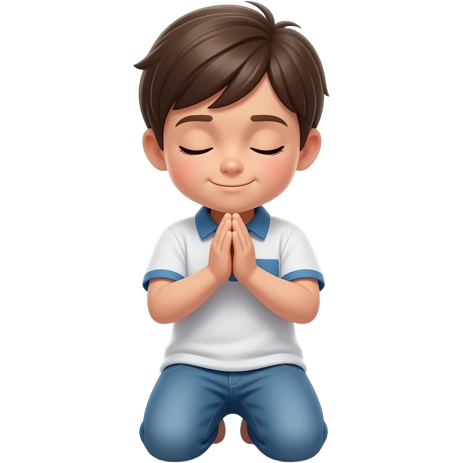 child in prayer emoji