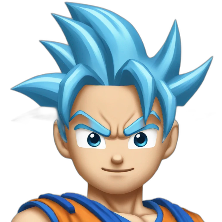 Super Saiyan blue Goku emoji