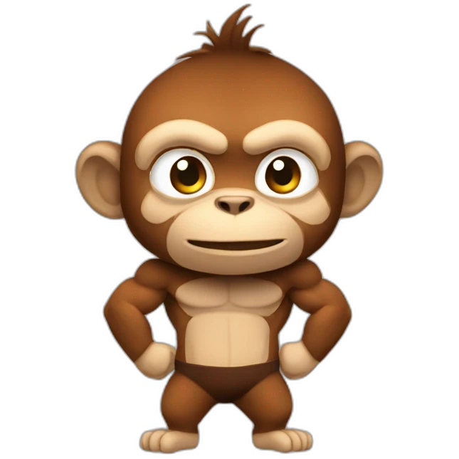 Monkey muscle emoji