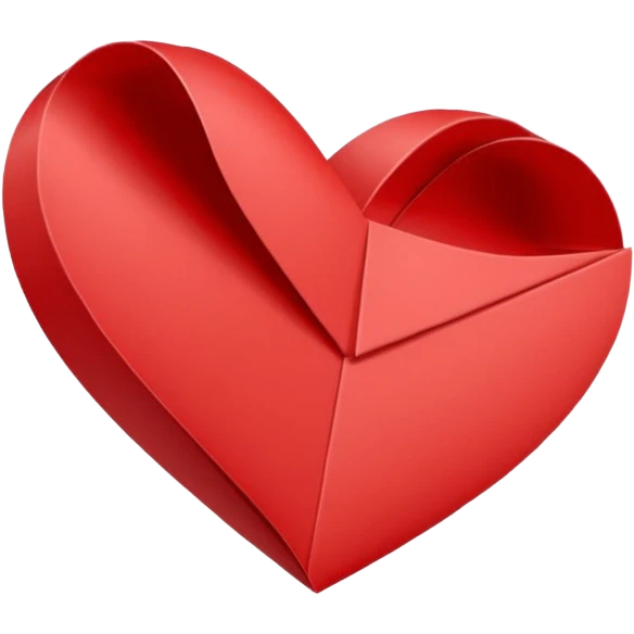 Paper heart  emoji