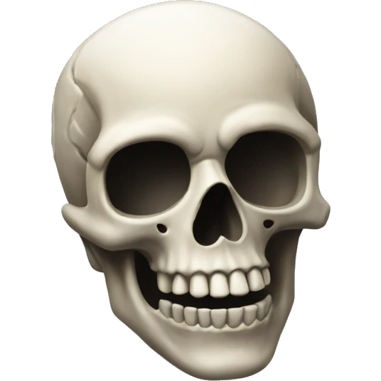 ios Skull head smoke  emoji