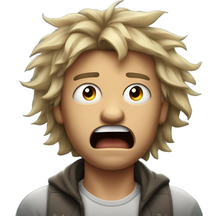 man going insane emoji