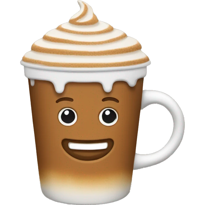 Gingerbread latte emoji