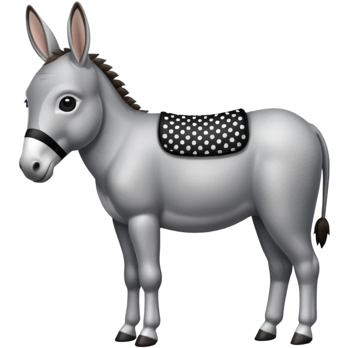polka dots donkey body emoji