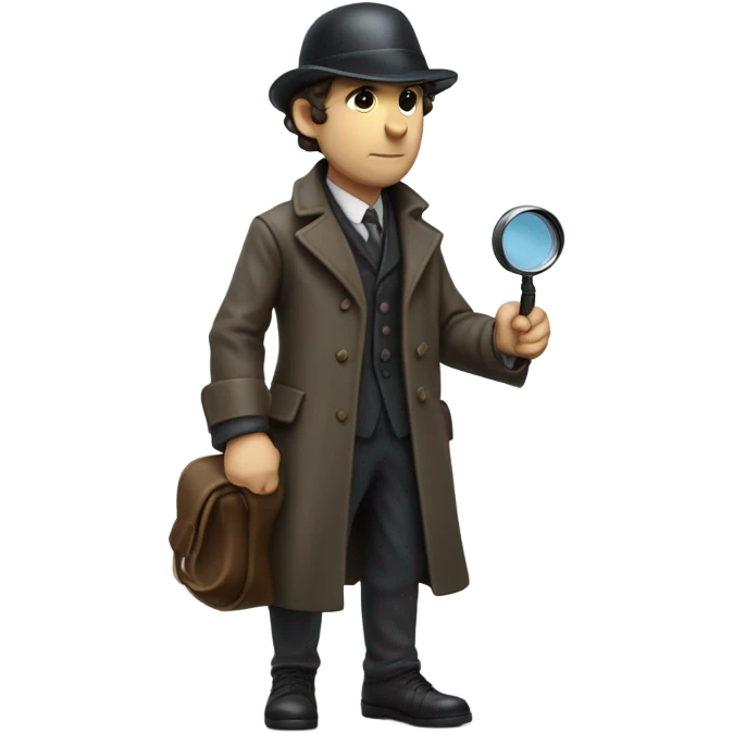 Sherlock homles su una spiaggia  emoji