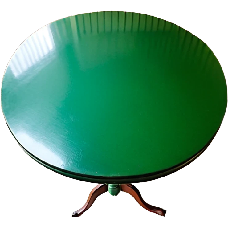 Стол письменный с зеленым сукном, дерево, резьба, лак, ткань, Российская империя вид сверху emoji