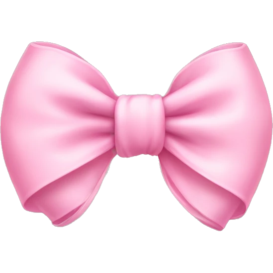 small baby pink bow emoji