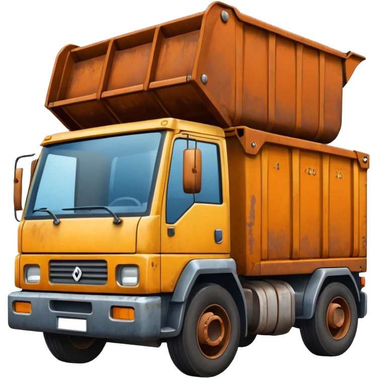 skip bin truck emoji emoji