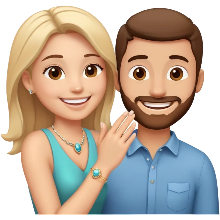 A women who ist proposing to her boyfriend  emoji