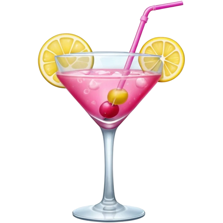 pink and yellow coctail drink emoji
