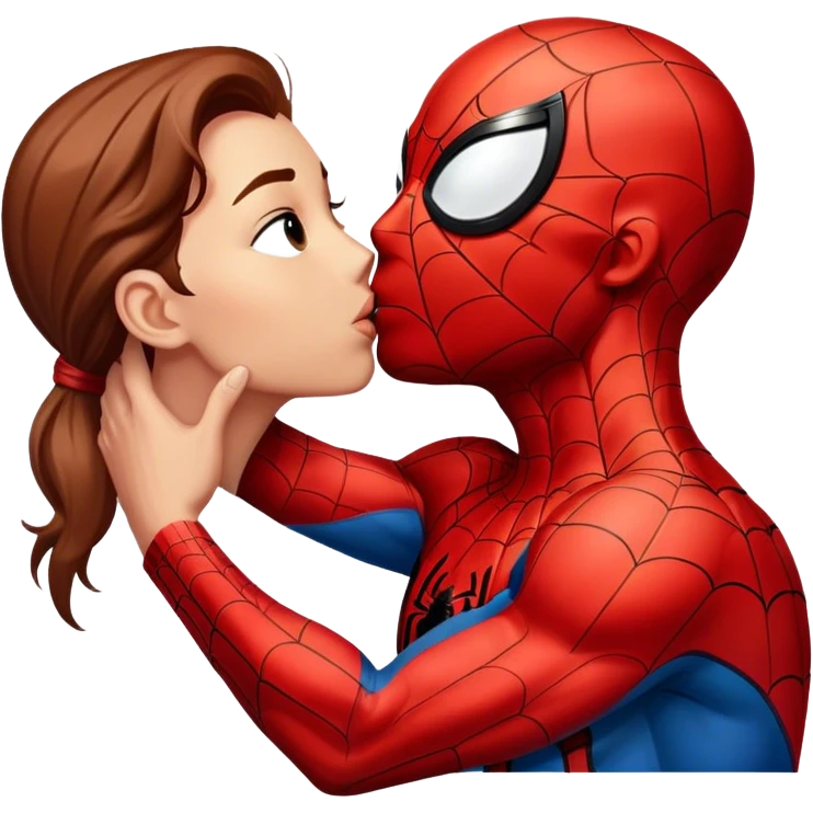 Spider-Man kiss emoji
