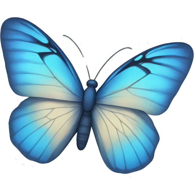 Blue butterfly emoji