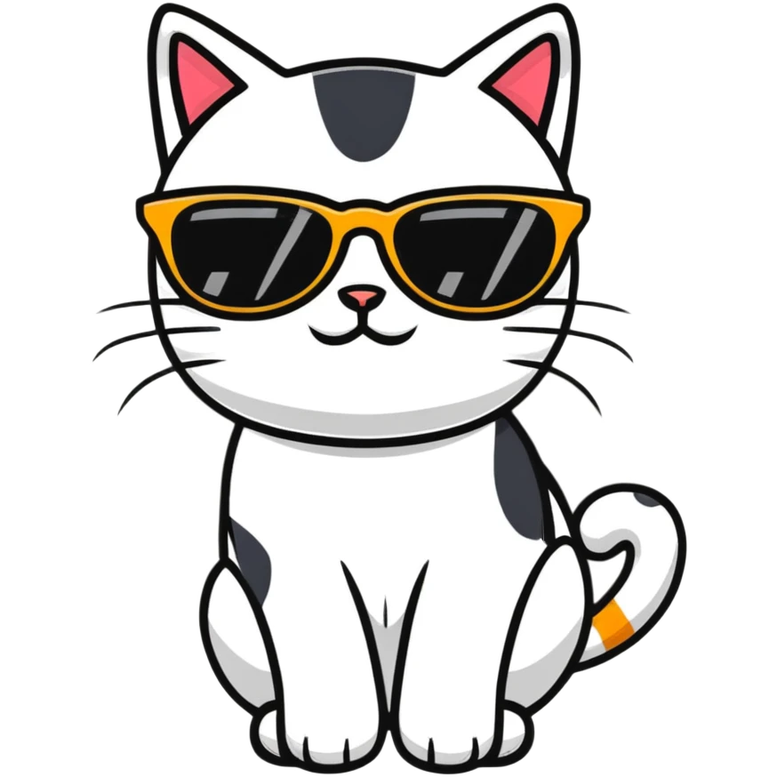 cat wearing sunglasses emoji