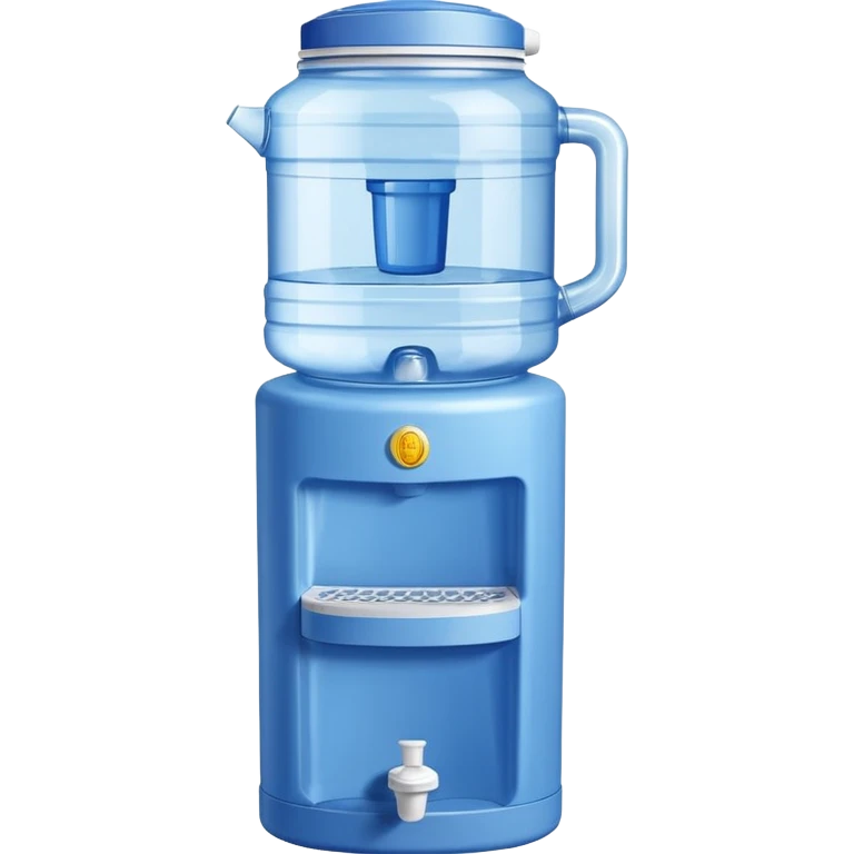 Office water cooler with a giant jug on top emoji