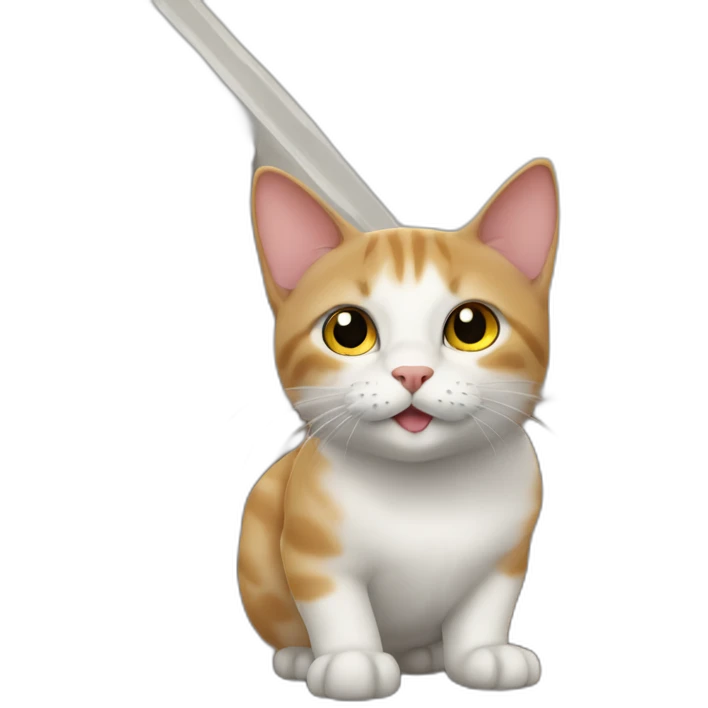 Cat go up on a stairs emoji