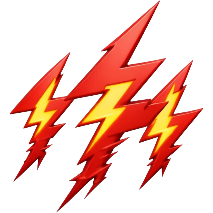 Rayos sentellas con furia rojo que exprese molesta con electricidad  emoji