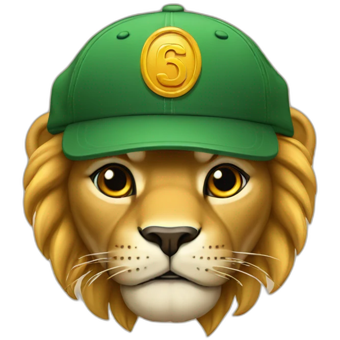 León con gorra  emoji