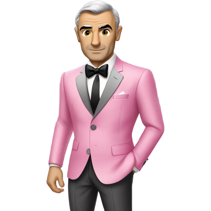 Sean Connery james bond in pink suit emoji