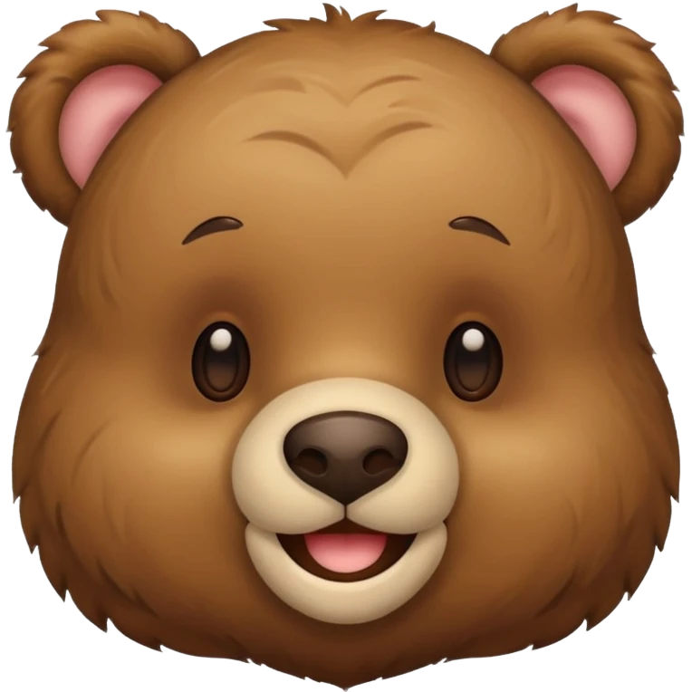 Happy teddy bear emoji