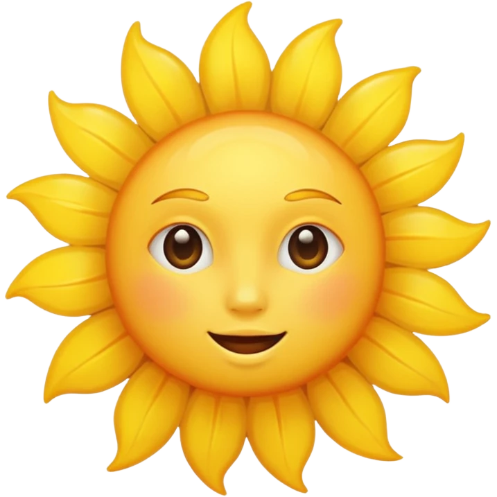 Un soleil emoji