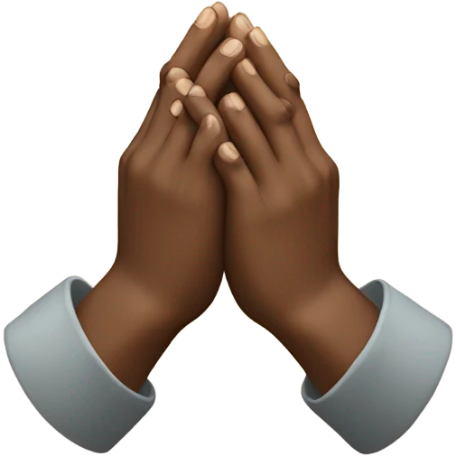 Hands in a praying position emoji